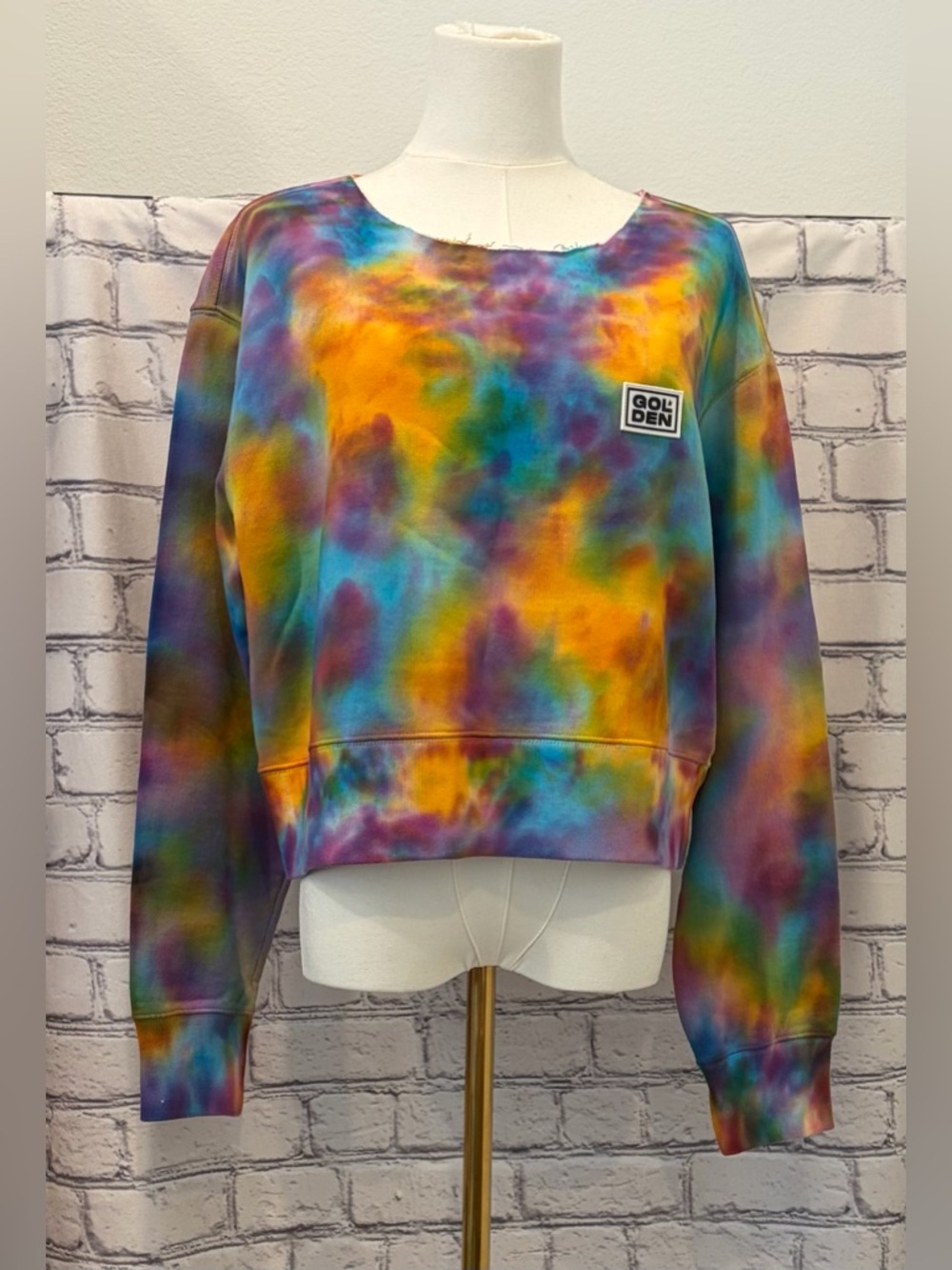 GOLDEN  Goose:S Women Tie-Dye Sweatshirt  Long Sleeve - Multicolor